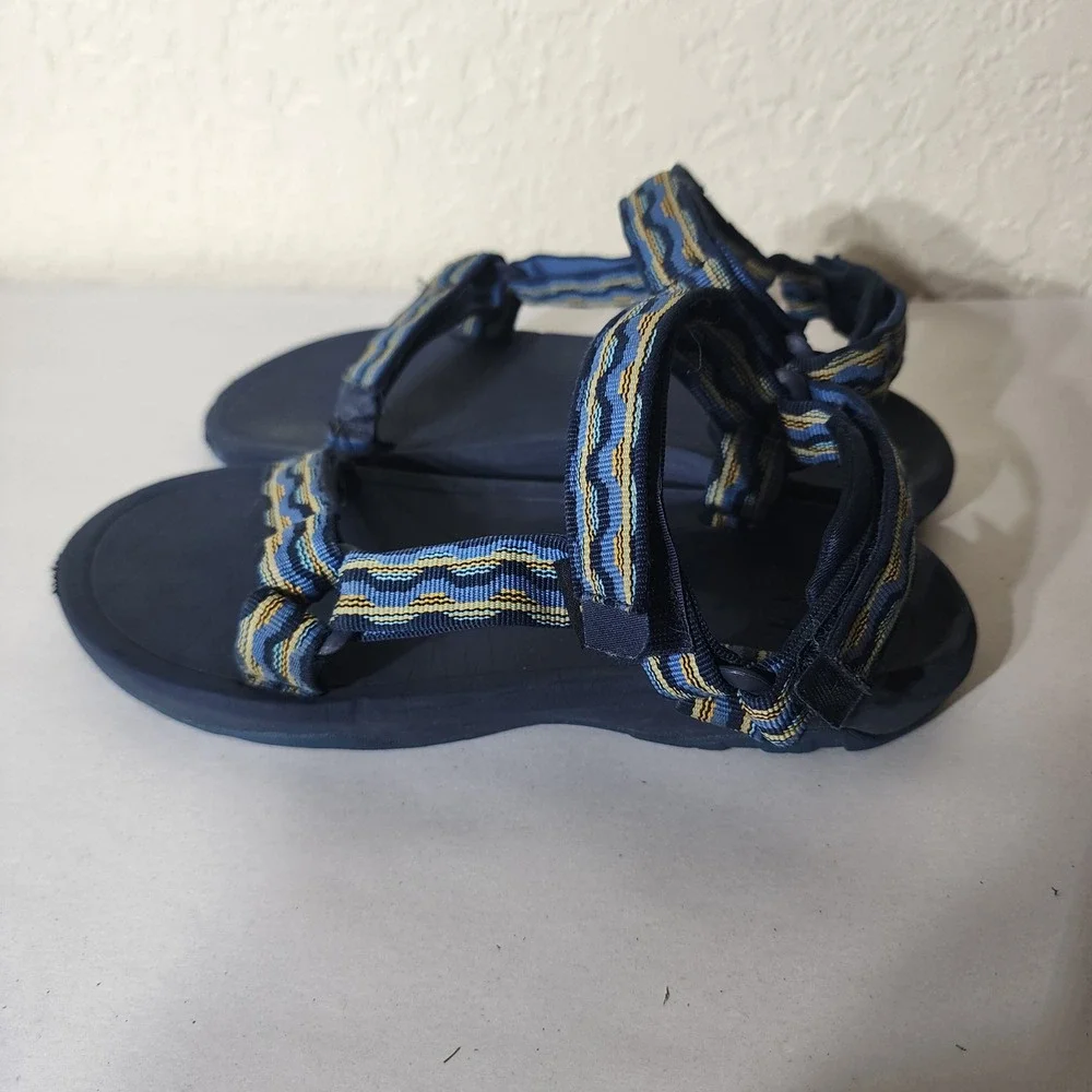 Teva Hurricane XLT2 Navy Blue Geometric Strappy Hiking Sandals 1019390Y Kids 6